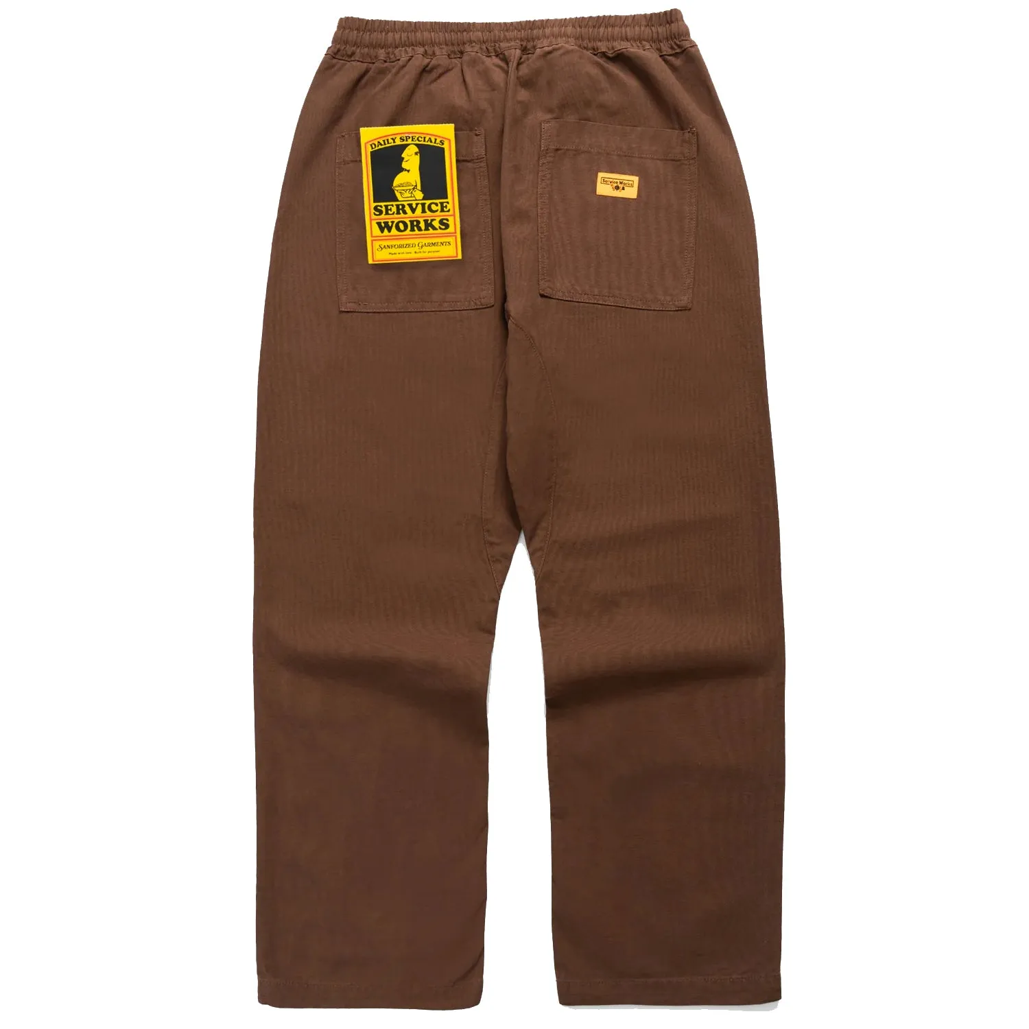 Service Works Classic Chef Pants Brown