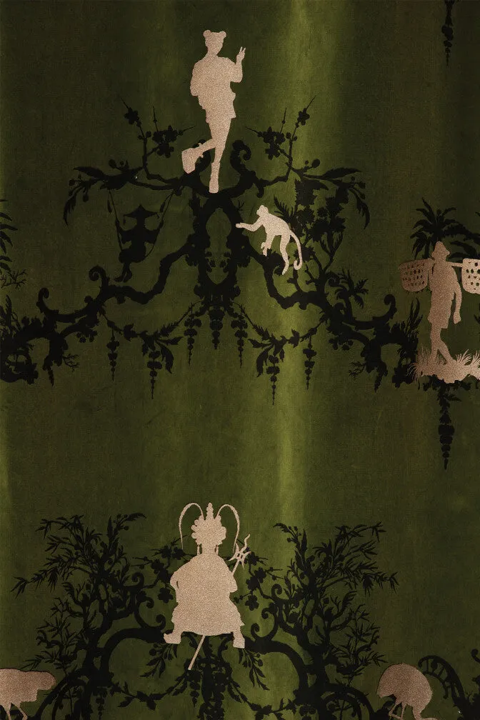 shuiping de pillement velvet fabric