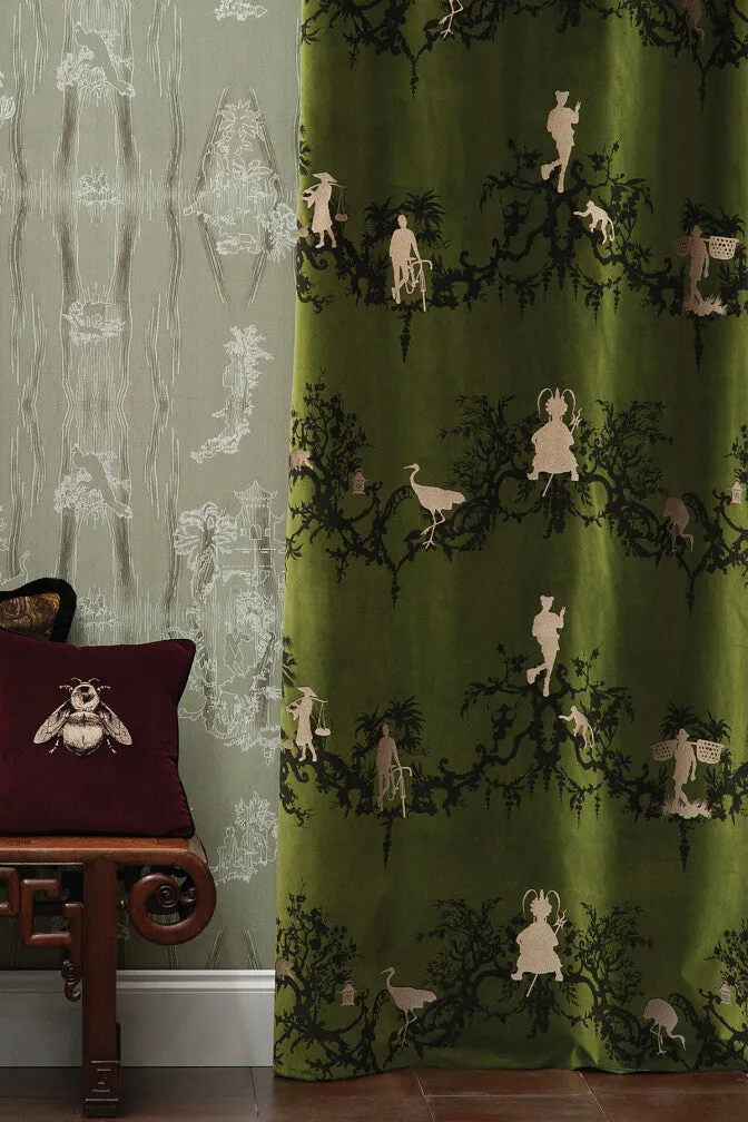 shuiping de pillement velvet fabric