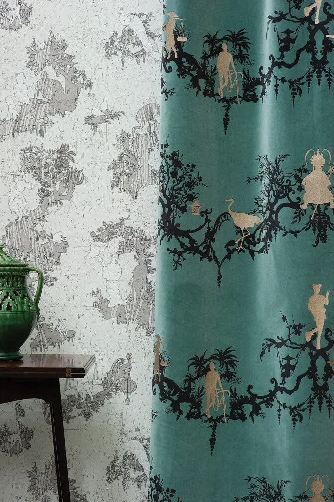 shuiping de pillement velvet fabric