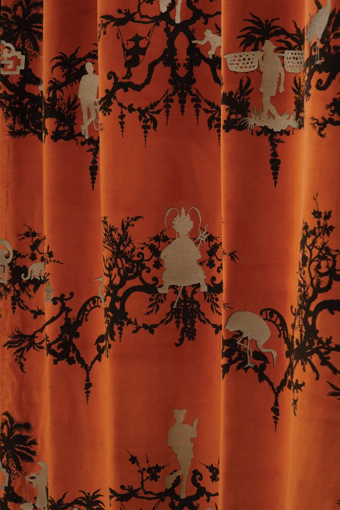 shuiping de pillement velvet fabric
