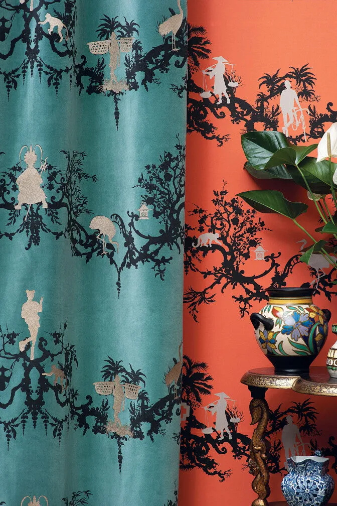 shuiping de pillement velvet fabric
