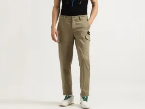 Solid Cargo Fit Trousers