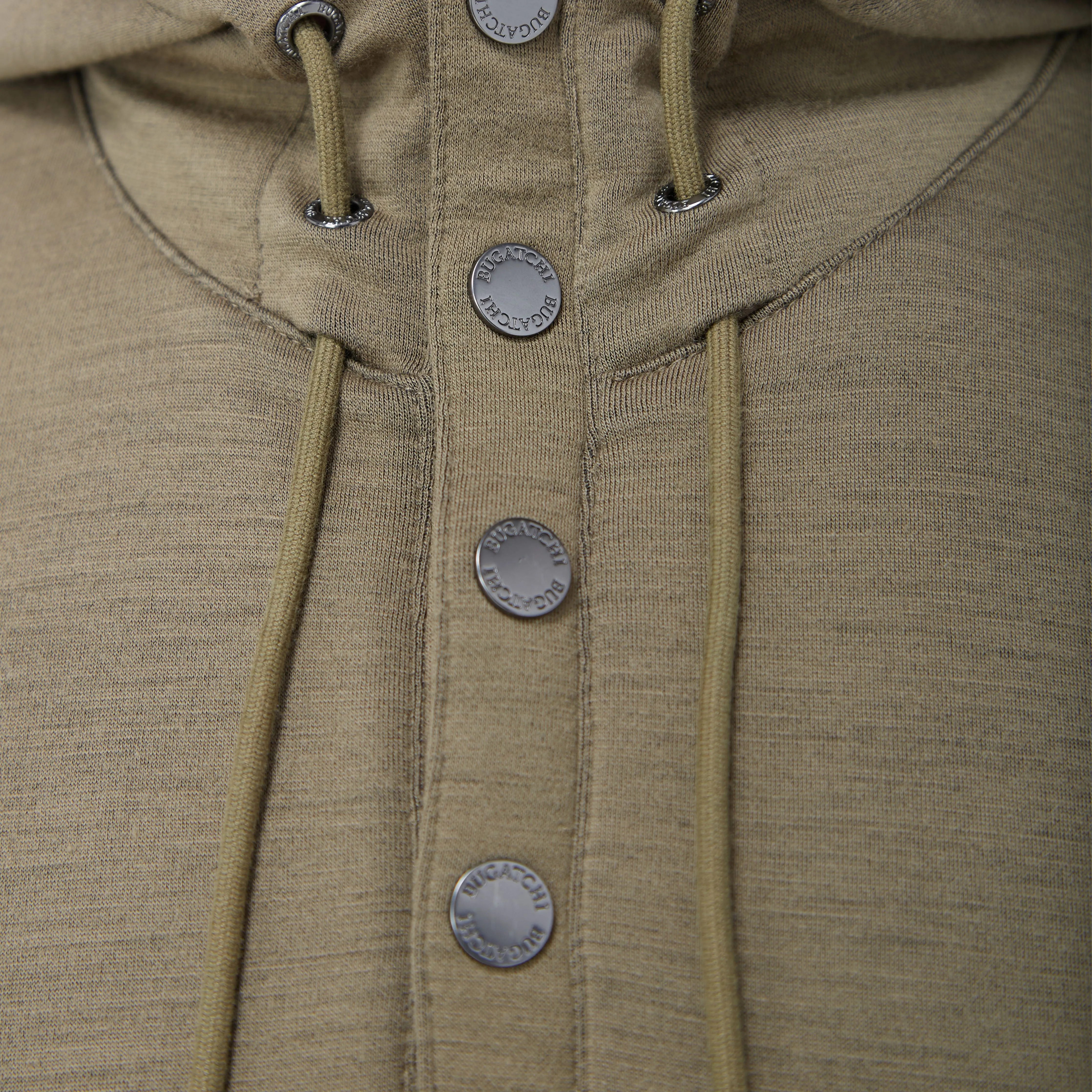 Solid Quarter-Zip Pullover Hoodie