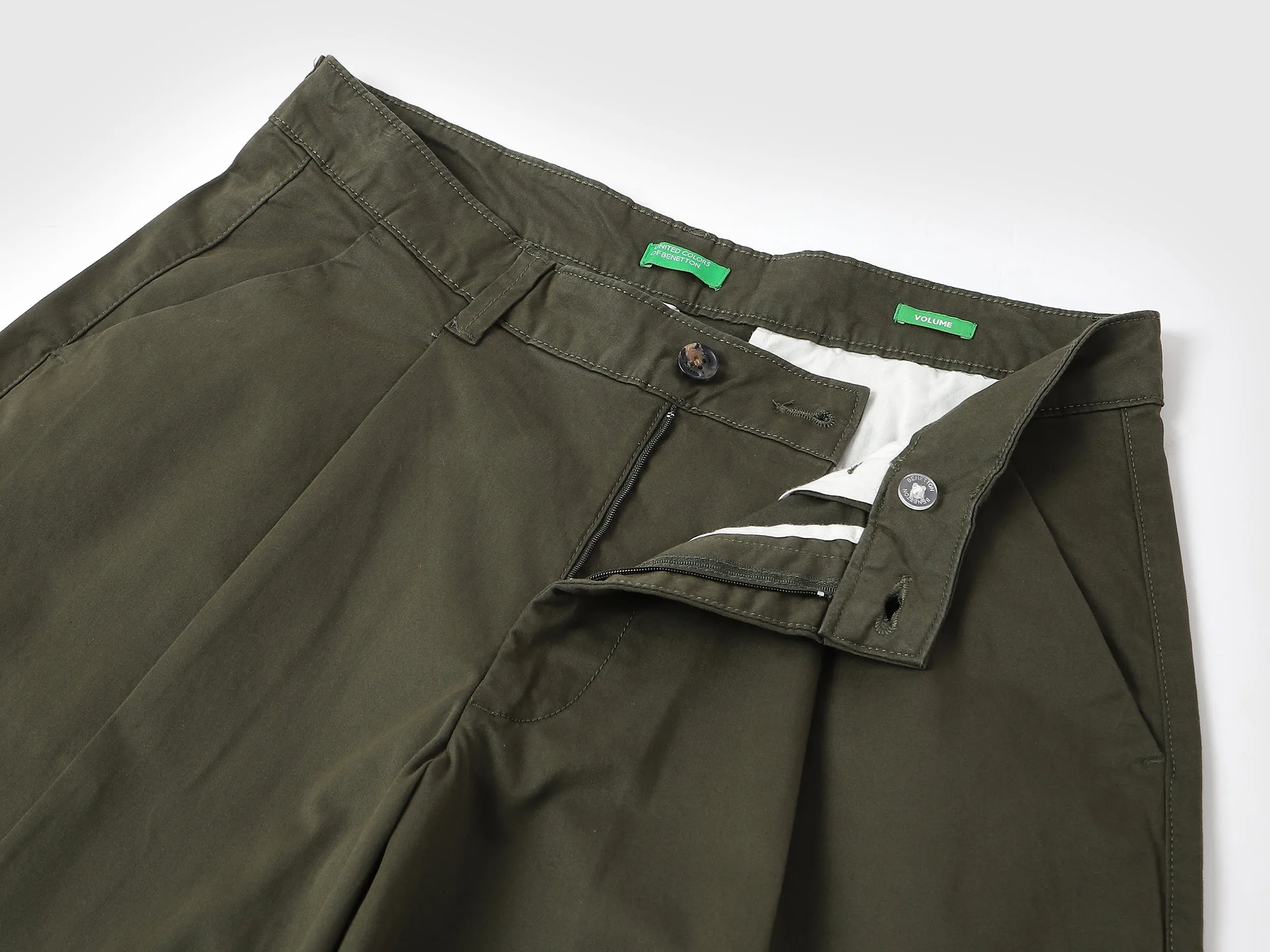 Solid Volume Fit Trousers