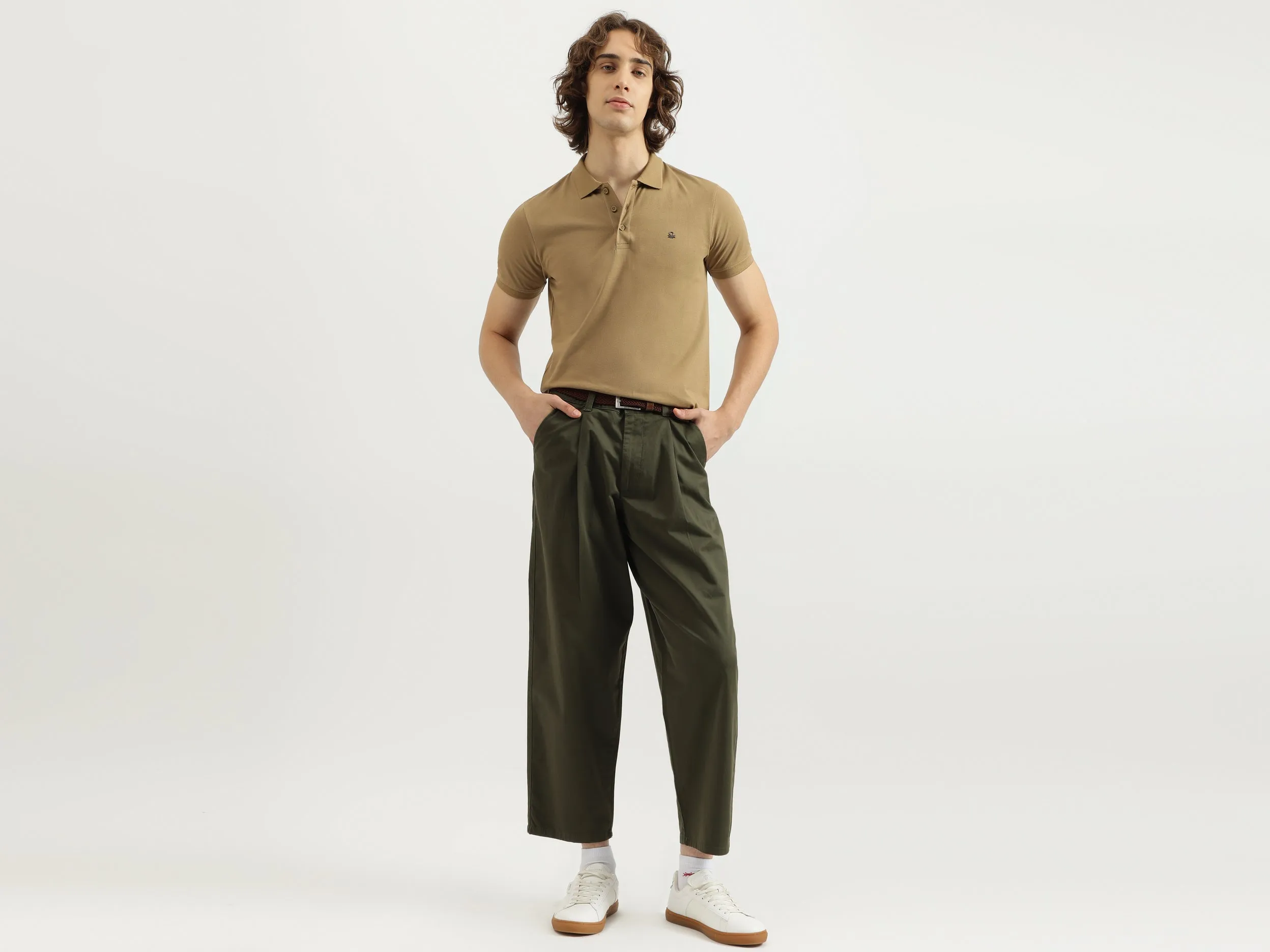 Solid Volume Fit Trousers