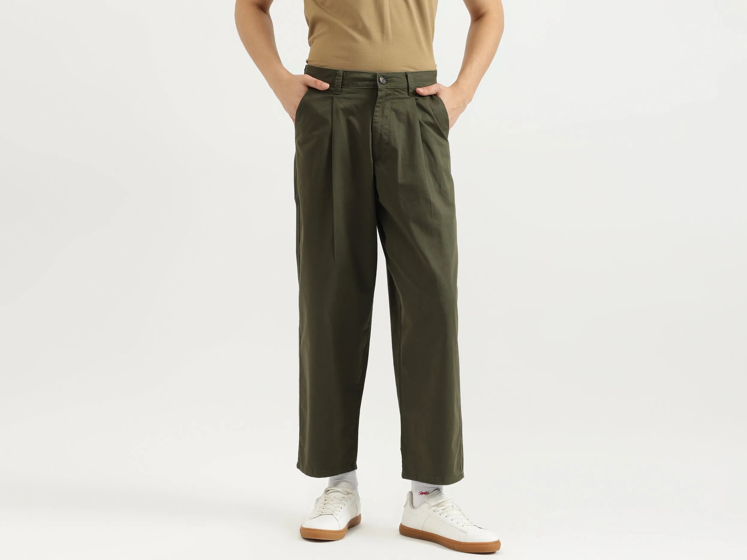 Solid Volume Fit Trousers