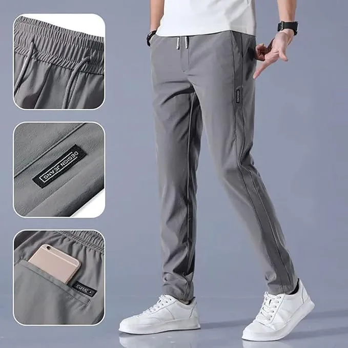 SportFlex™ - Combo of 2 Men's Sports Regular Fit Lycra Track Pants