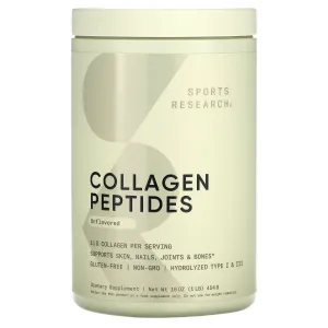Sports Research Collagen Peptides (16 oz) 454g Unflavored Exp Jan 2028
