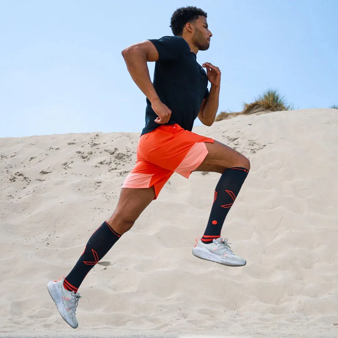 Sports Socks Men 2024 | Navy / Orange