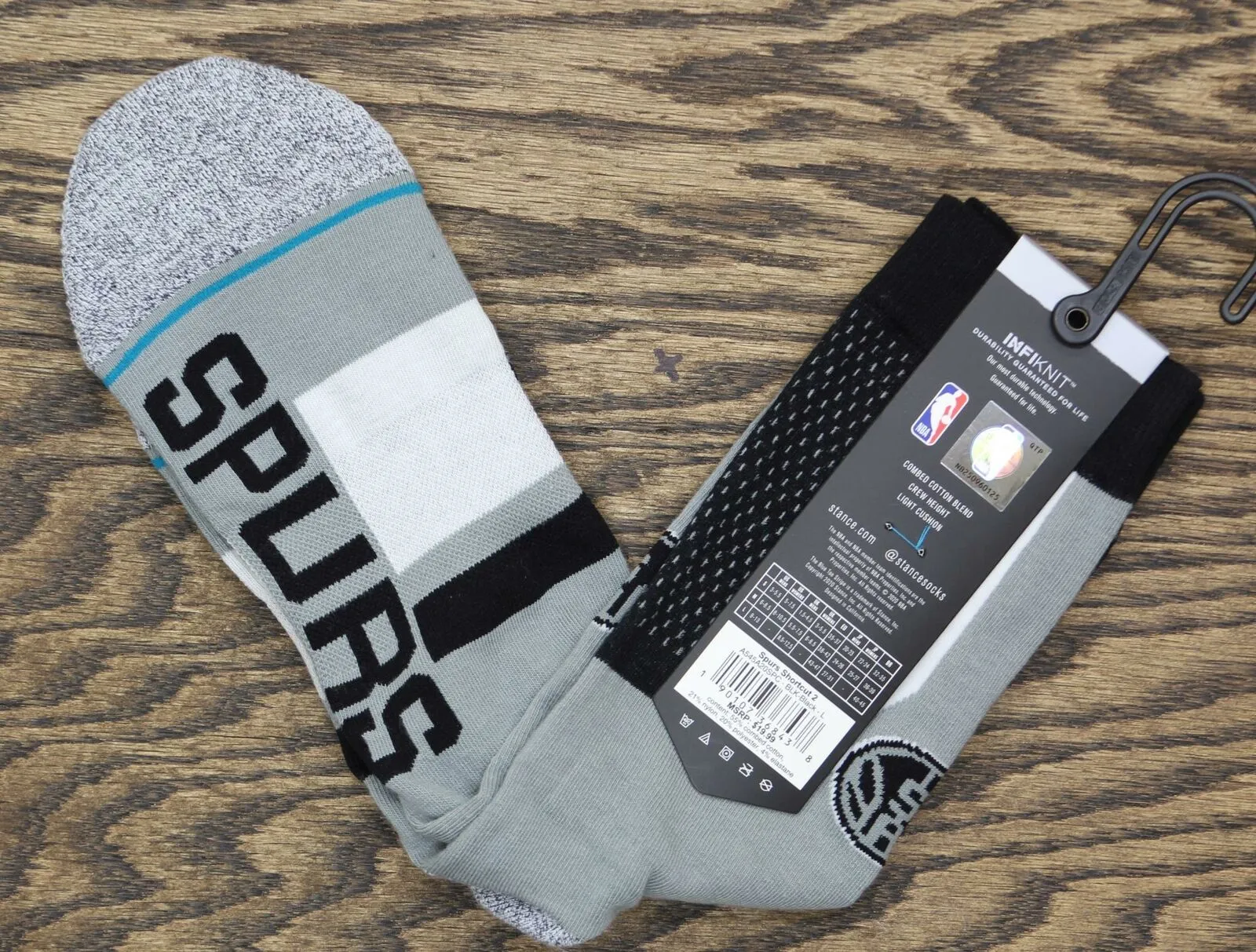 Stance Men's San Antonio Spurs Shortcut 2 Crew Socks