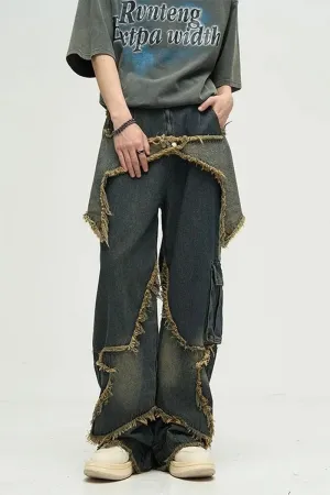 Star Embroidered Pants