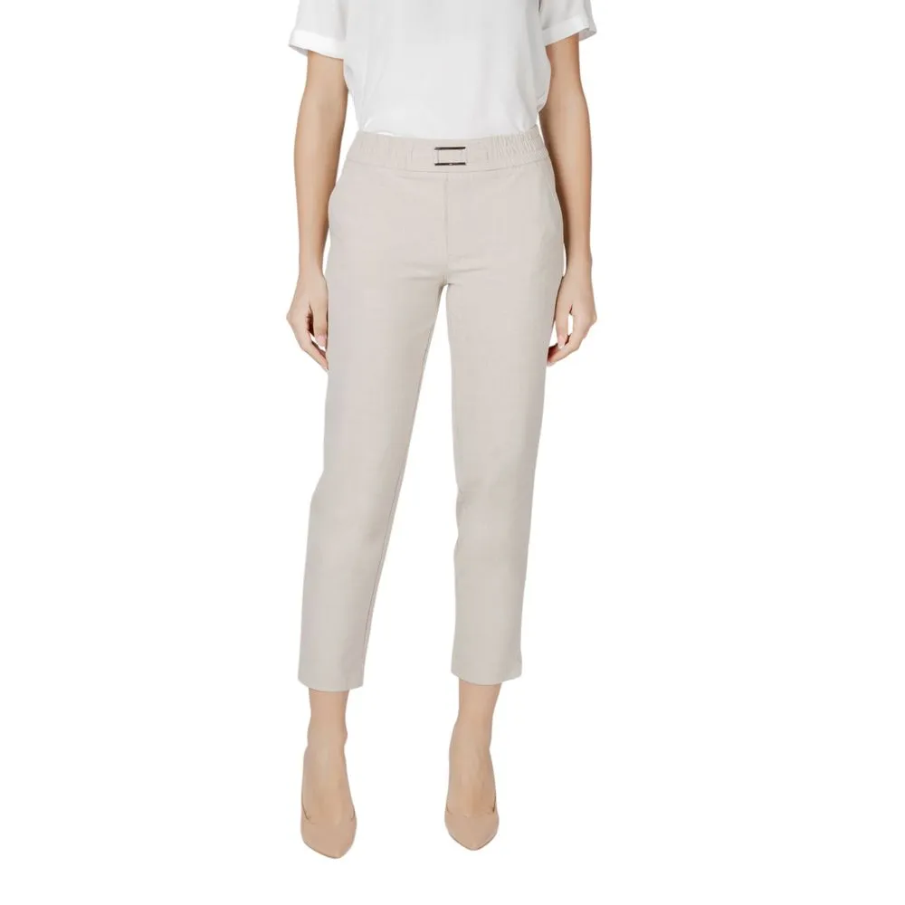 Street One Beige Viscose Jeans & Pant