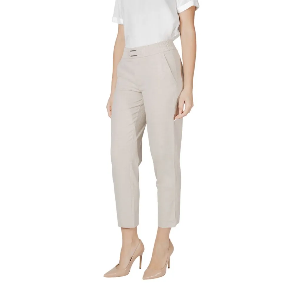 Street One Beige Viscose Jeans & Pant