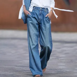 Stylish Annie Wide-Leg Jeans, Perfect for Summer