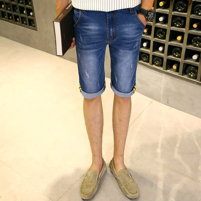 Summer Men plus Short Jeans Men's Fashion Shorts Men Summer Clothes Brand homme Short Pants 001