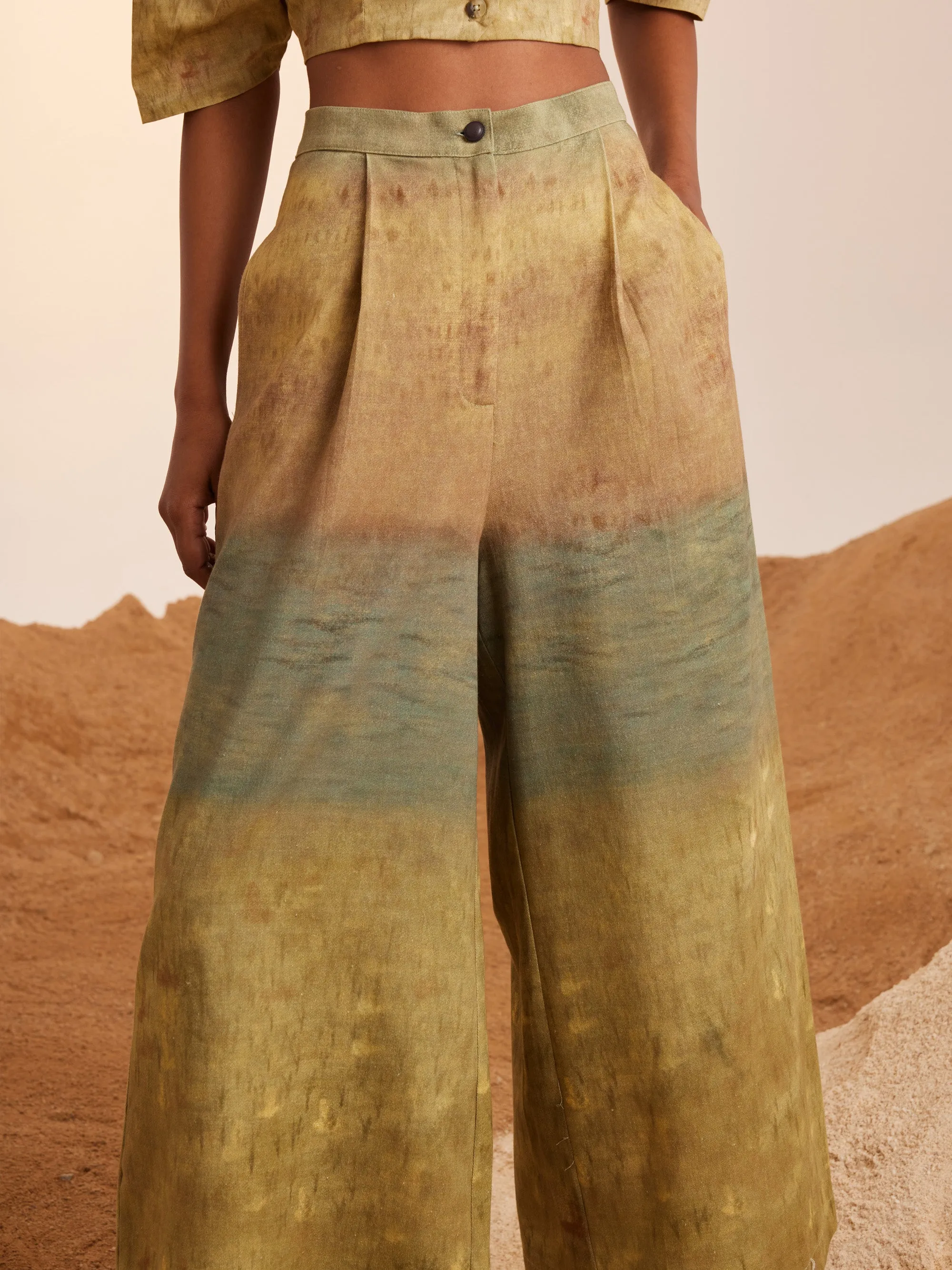 Summer Pants Wide Leg Impression-Cotton Twill-Ss25-Wlp-Imp-Cord