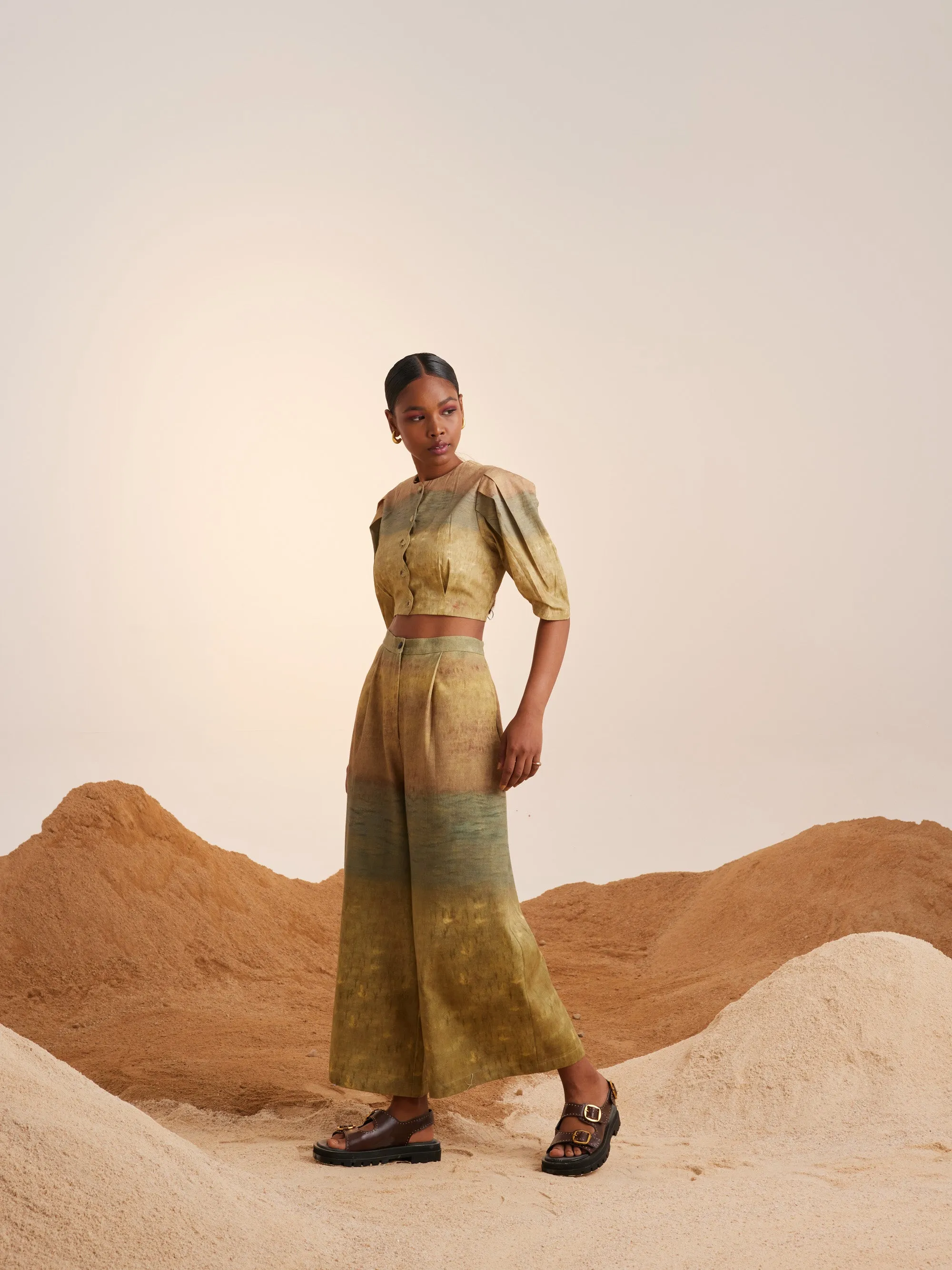 Summer Pants Wide Leg Impression-Cotton Twill-Ss25-Wlp-Imp-Cord