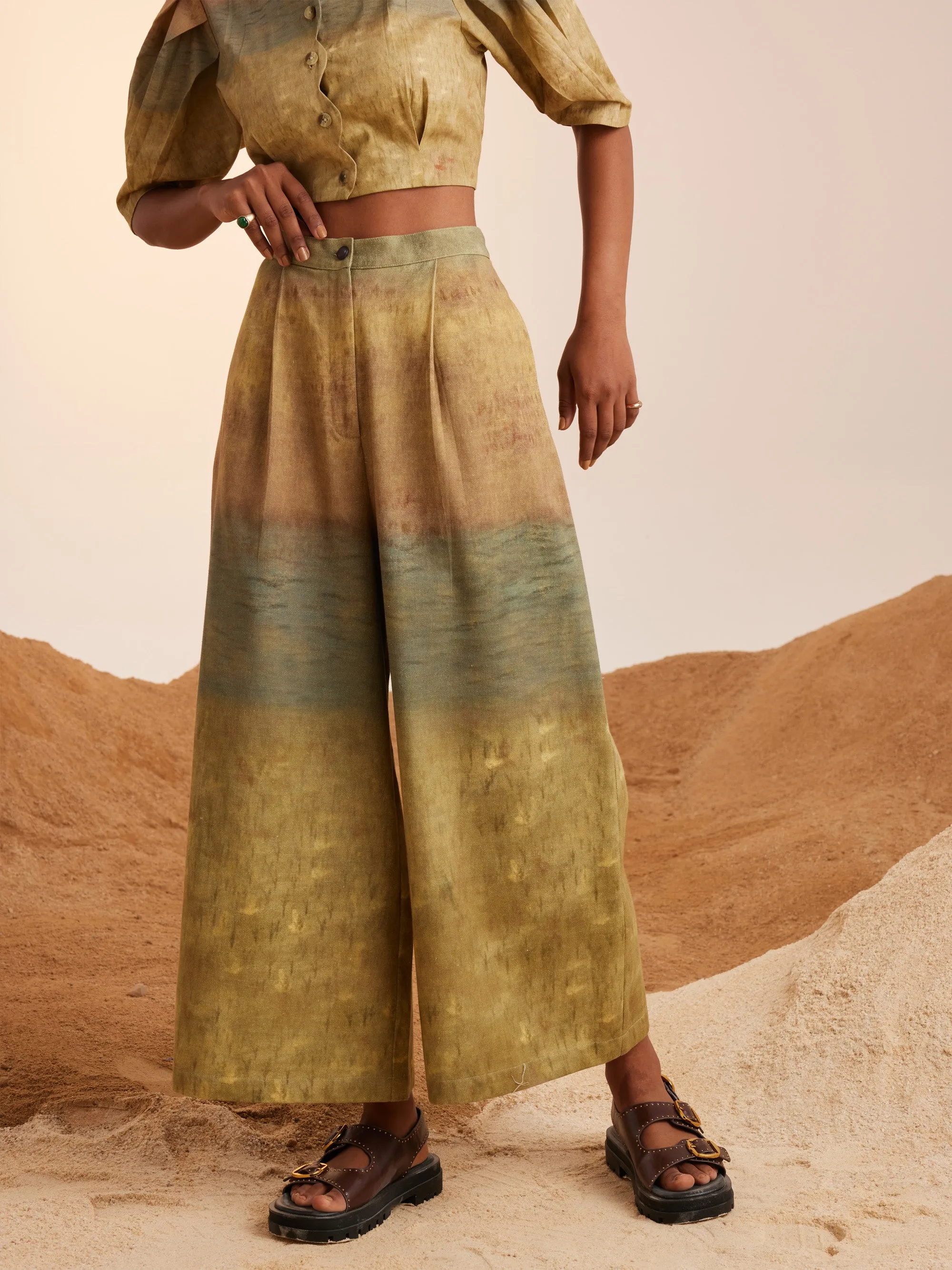Summer Pants Wide Leg Impression-Cotton Twill-Ss25-Wlp-Imp-Cord