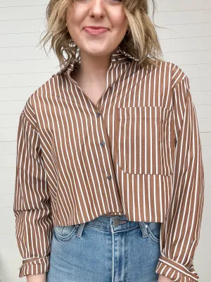 The Annika Cropped Button Up Shirt