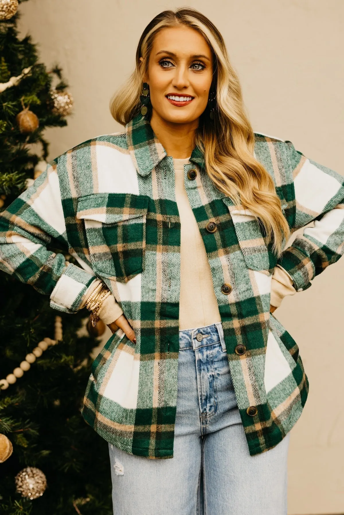 The Aubree Plaid Shacket