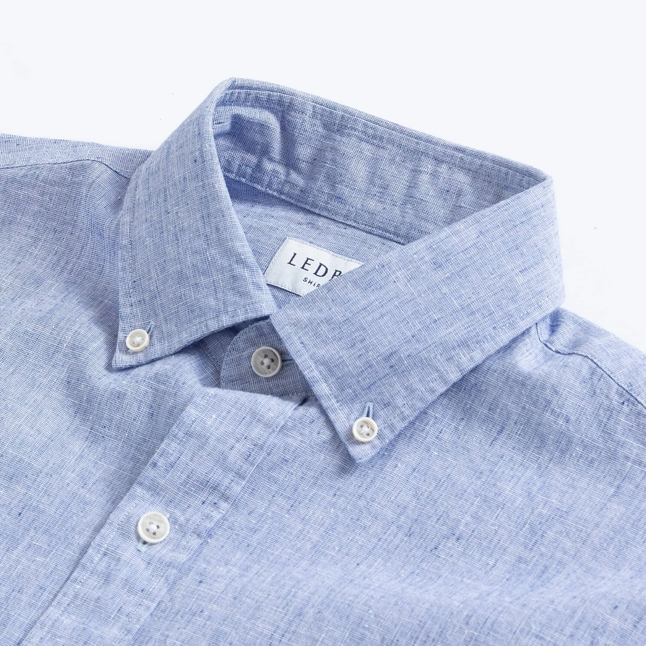 The Blue Barretto Cotton Linen Custom Shirt