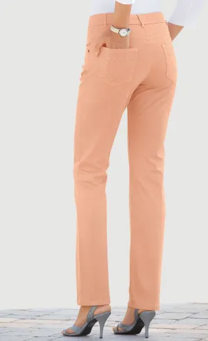 The embroidered 5-pocket pants
