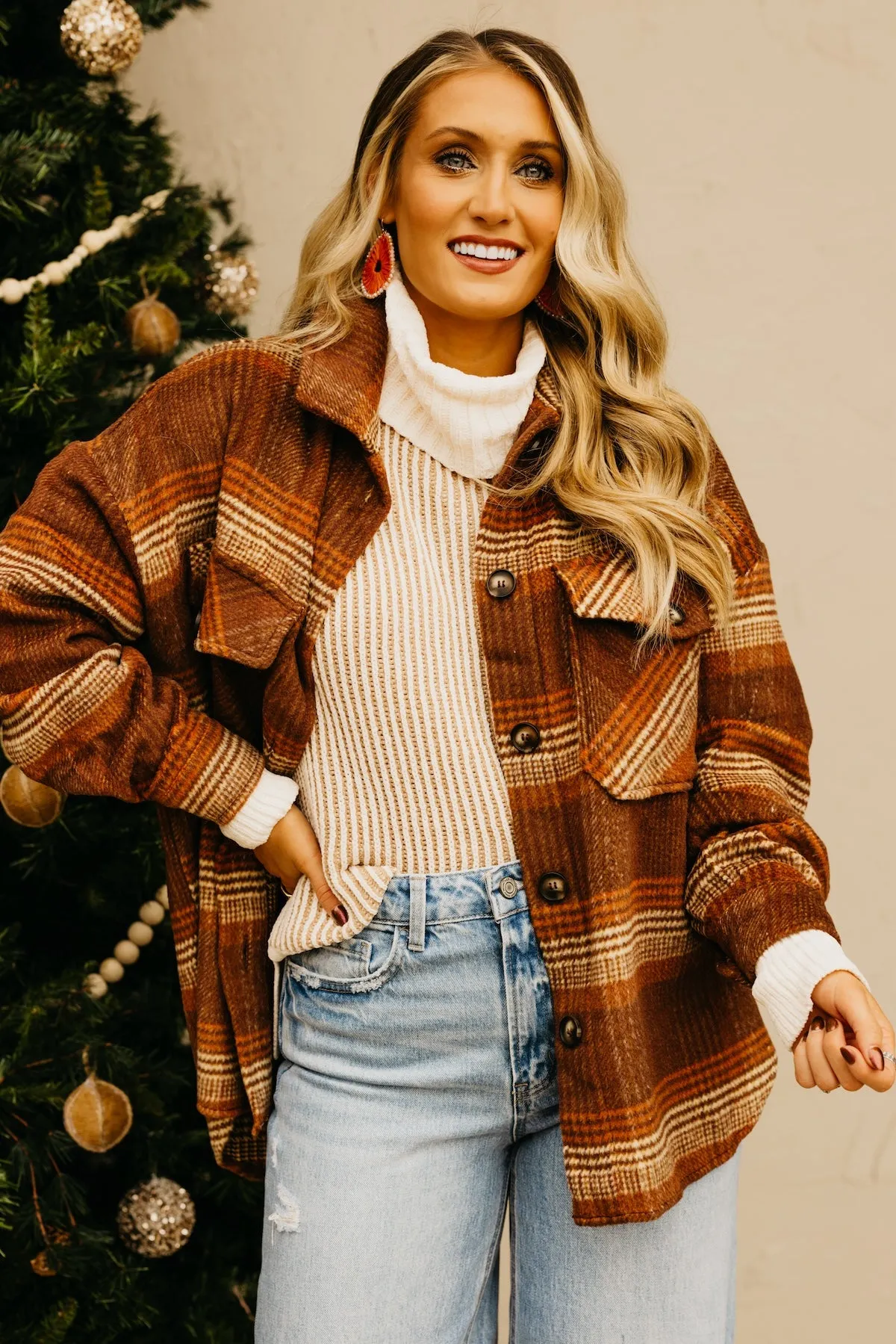 The Melodie Oversize Plaid Shacket