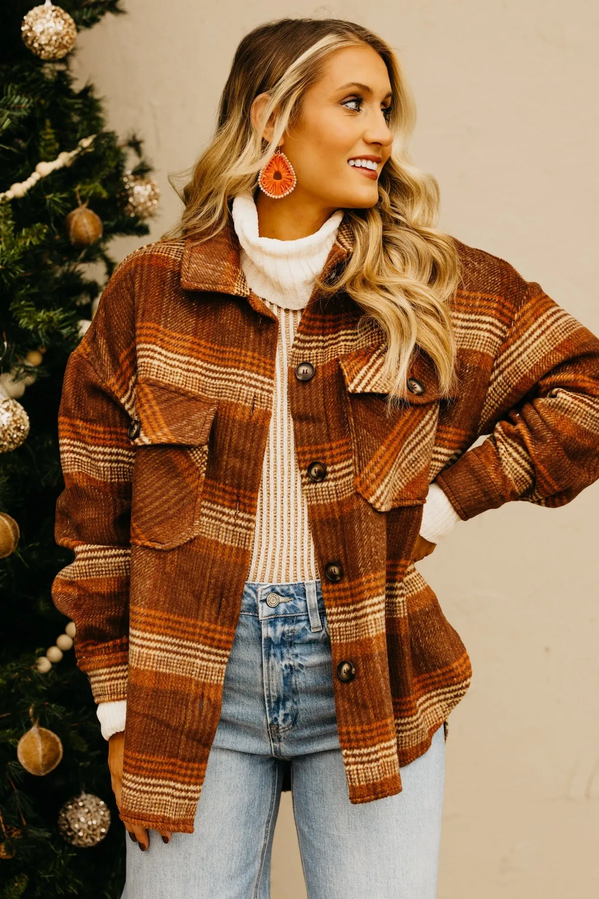 The Melodie Oversize Plaid Shacket