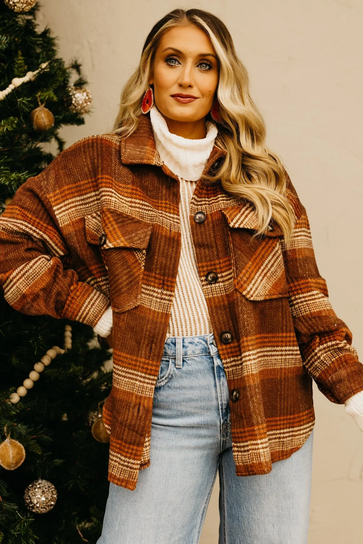 The Melodie Oversize Plaid Shacket