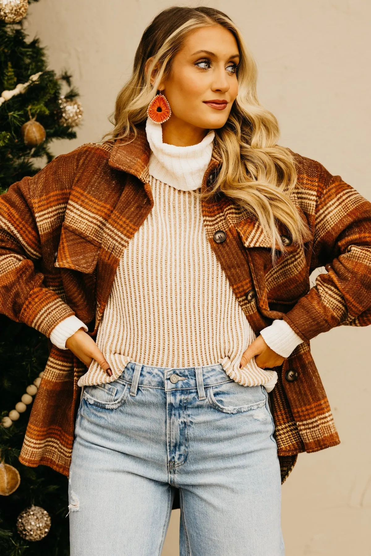 The Melodie Oversize Plaid Shacket