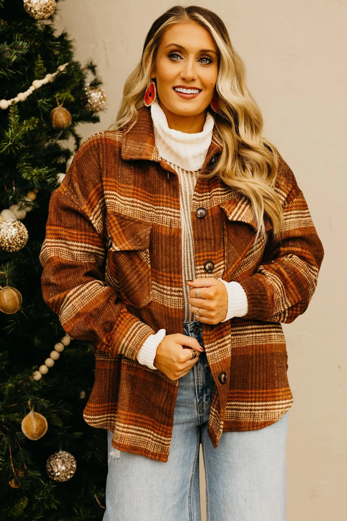 The Melodie Oversize Plaid Shacket