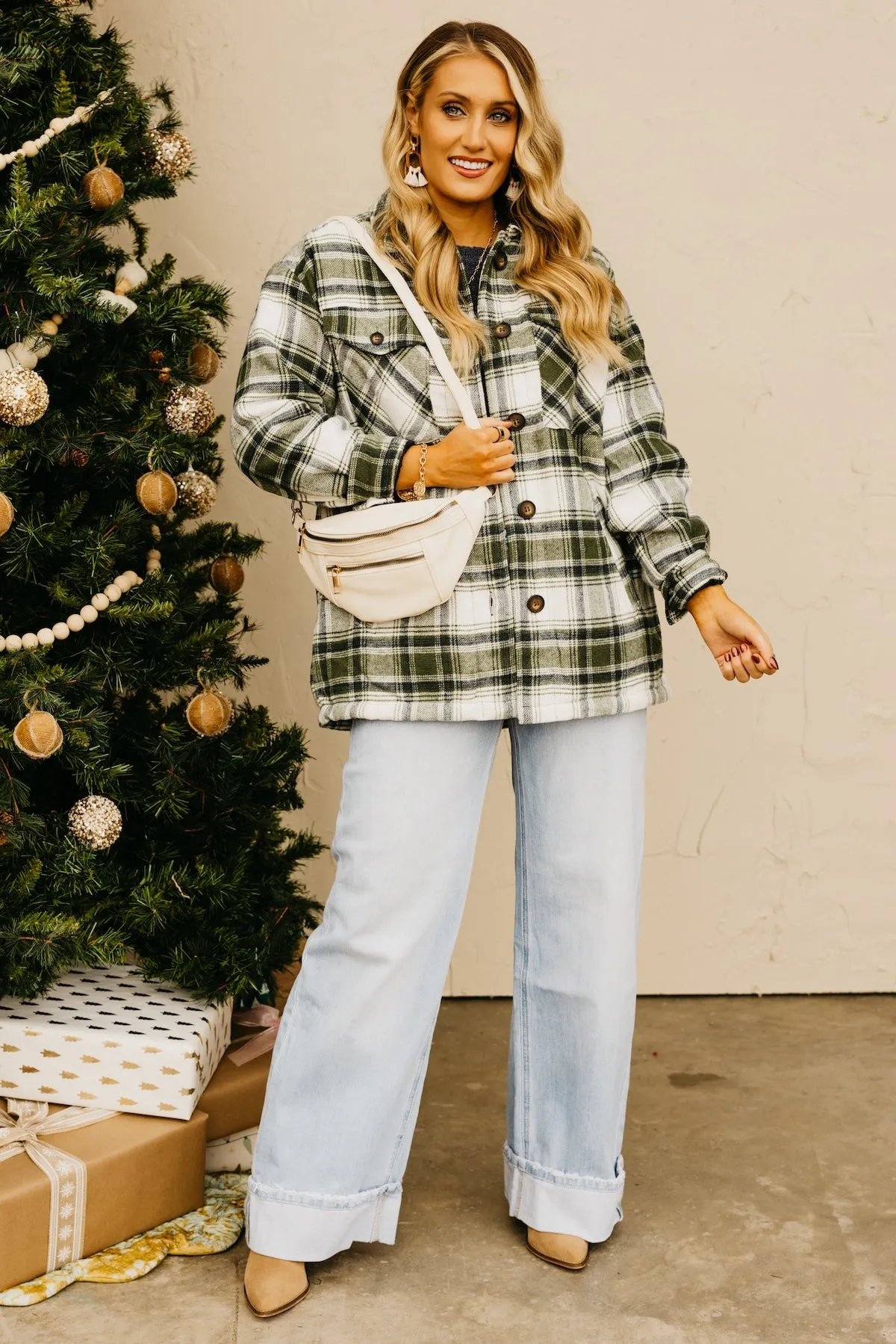 The Perrin Plaid Fleece Lined Shacket