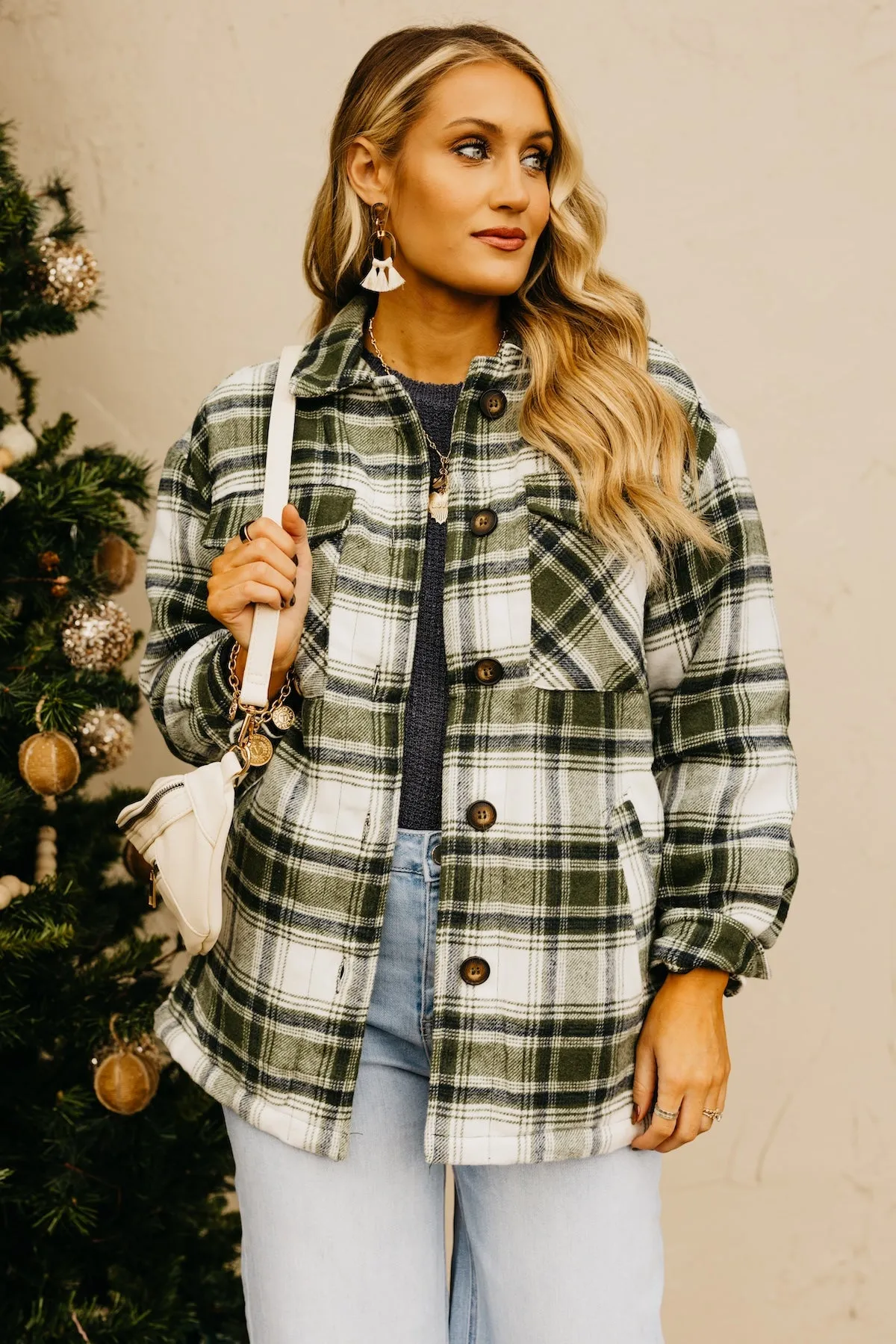 The Perrin Plaid Fleece Lined Shacket