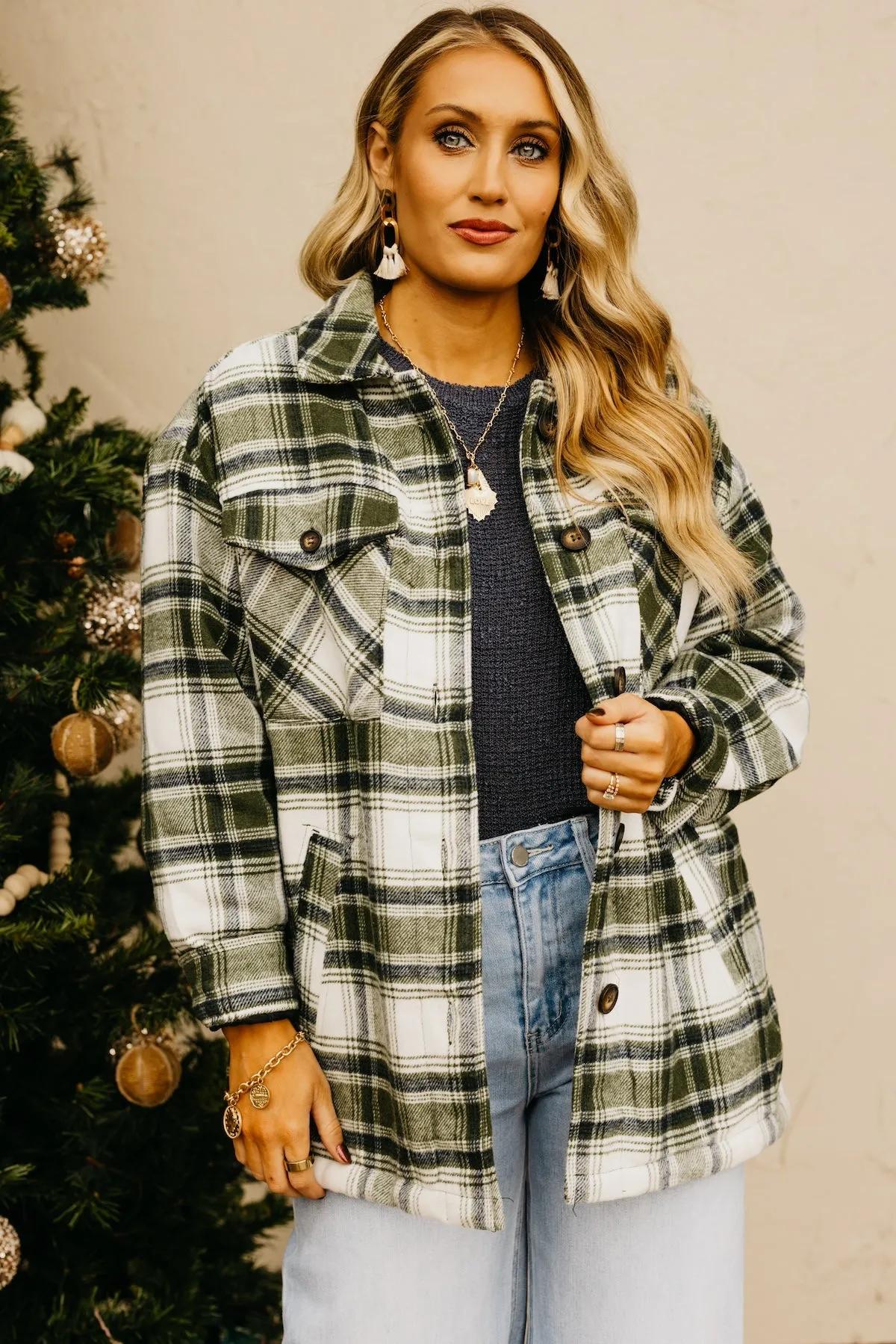 The Perrin Plaid Fleece Lined Shacket