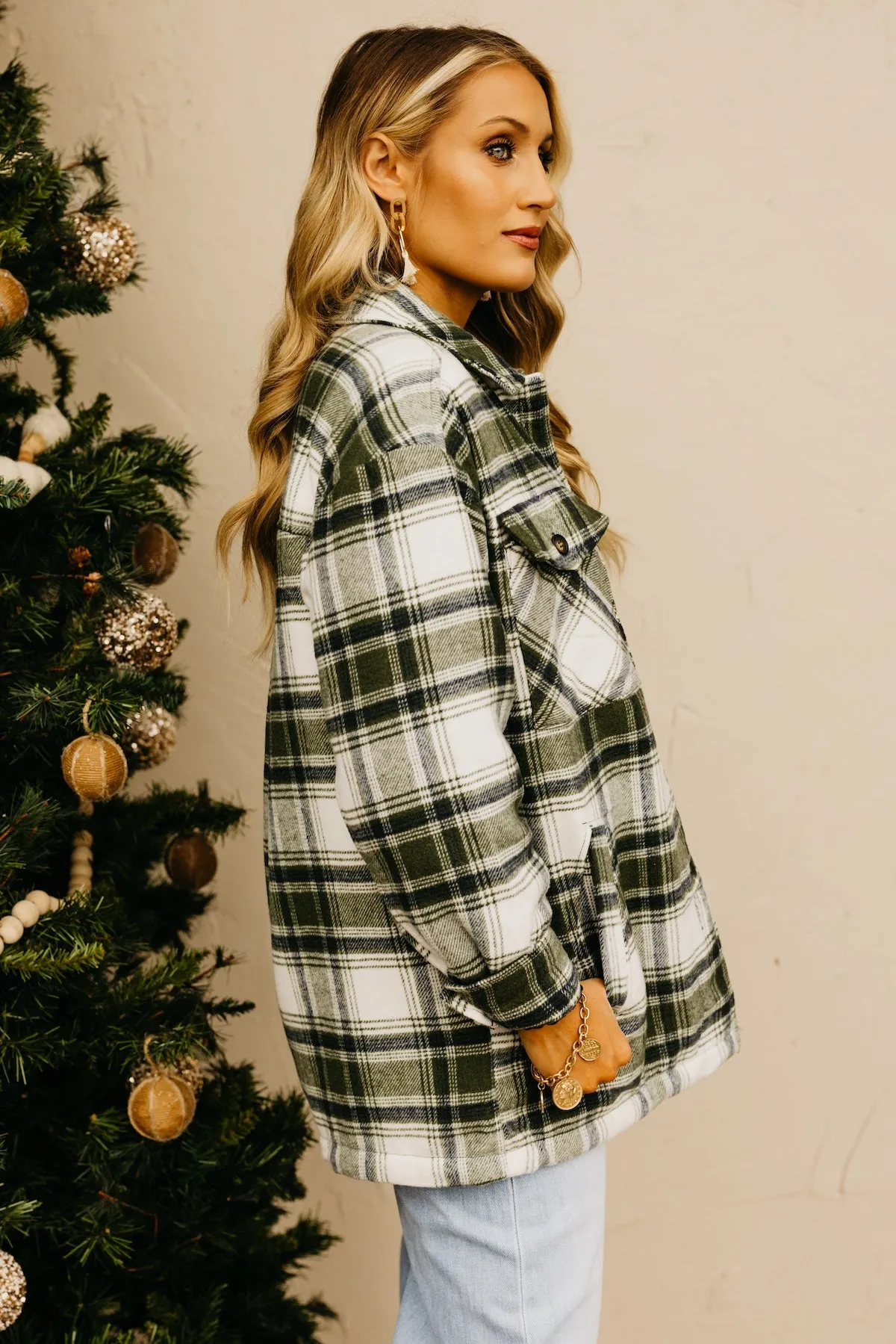 The Perrin Plaid Fleece Lined Shacket