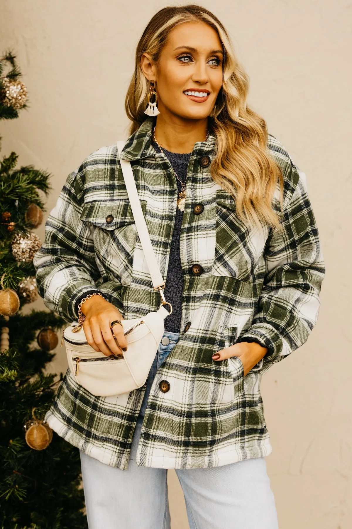 The Perrin Plaid Fleece Lined Shacket