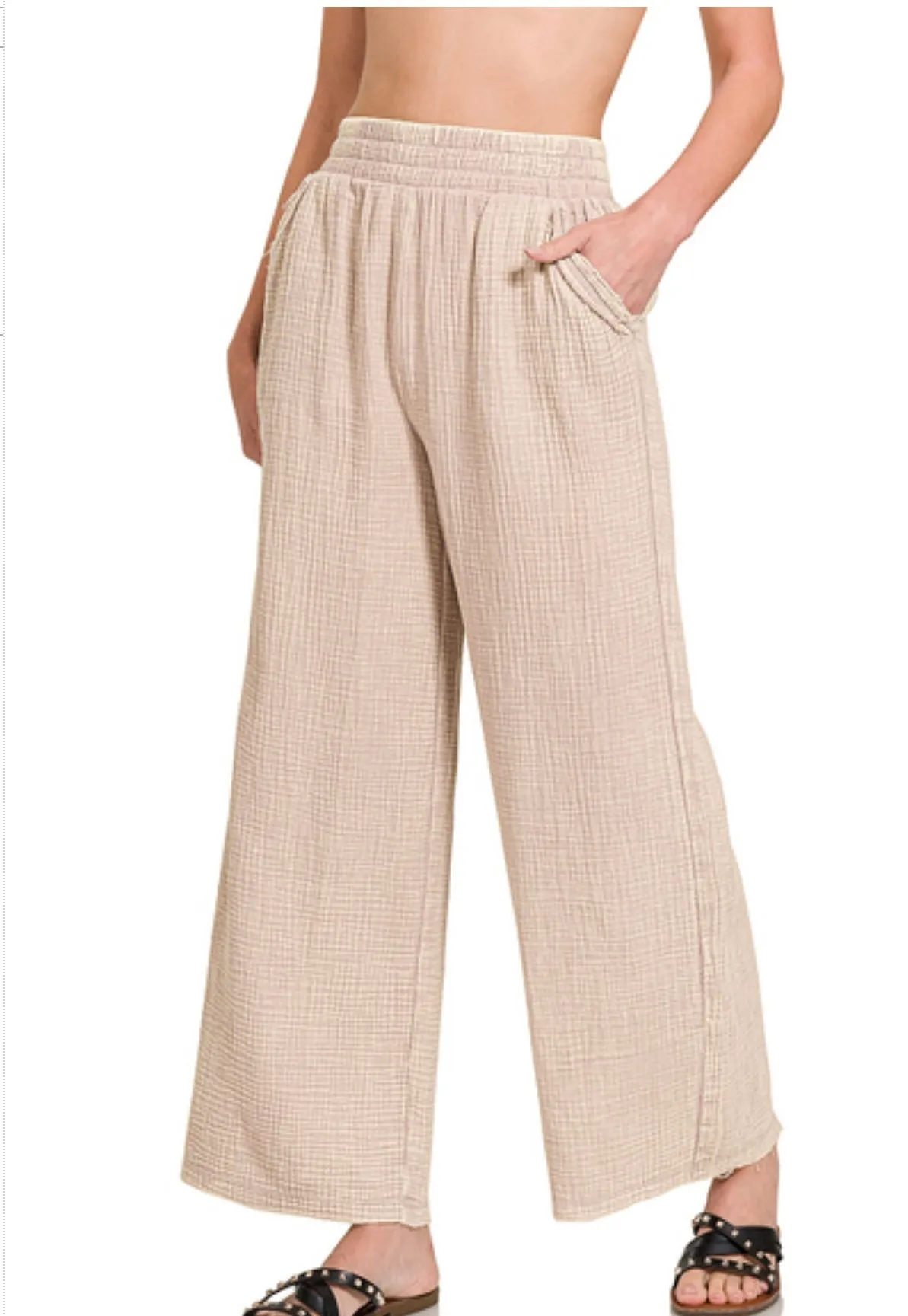 The Washed Gauze Pants
