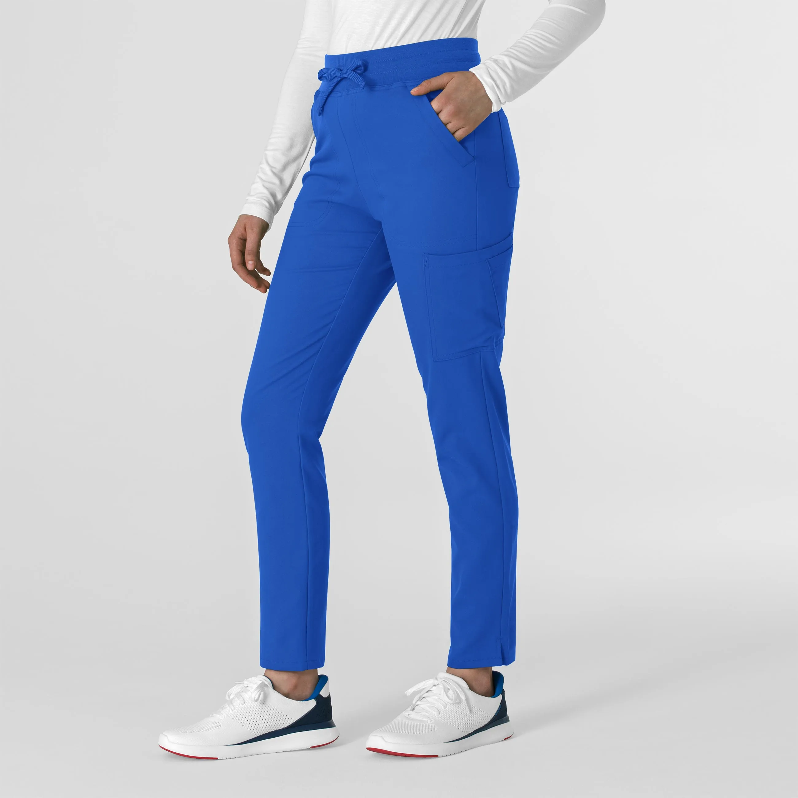 Thrive 5222 Cargo Straight Slim Leg Scrub Pants Royal