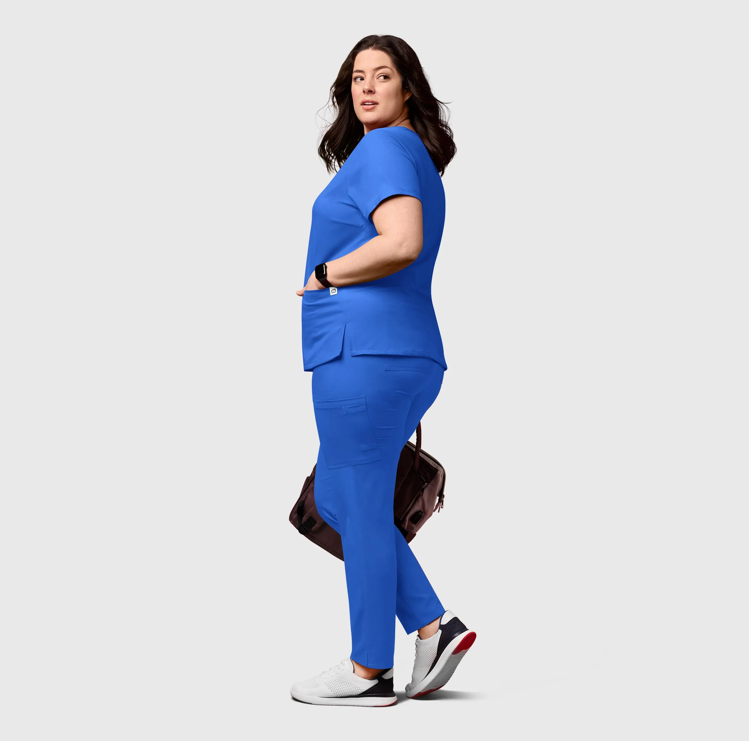 Thrive 5222 Cargo Straight Slim Leg Scrub Pants Royal