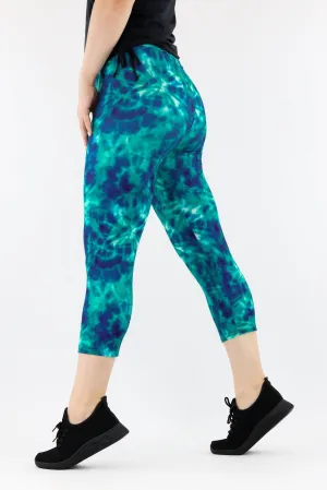 Tie Dye Envy - Casual Capri Leggings