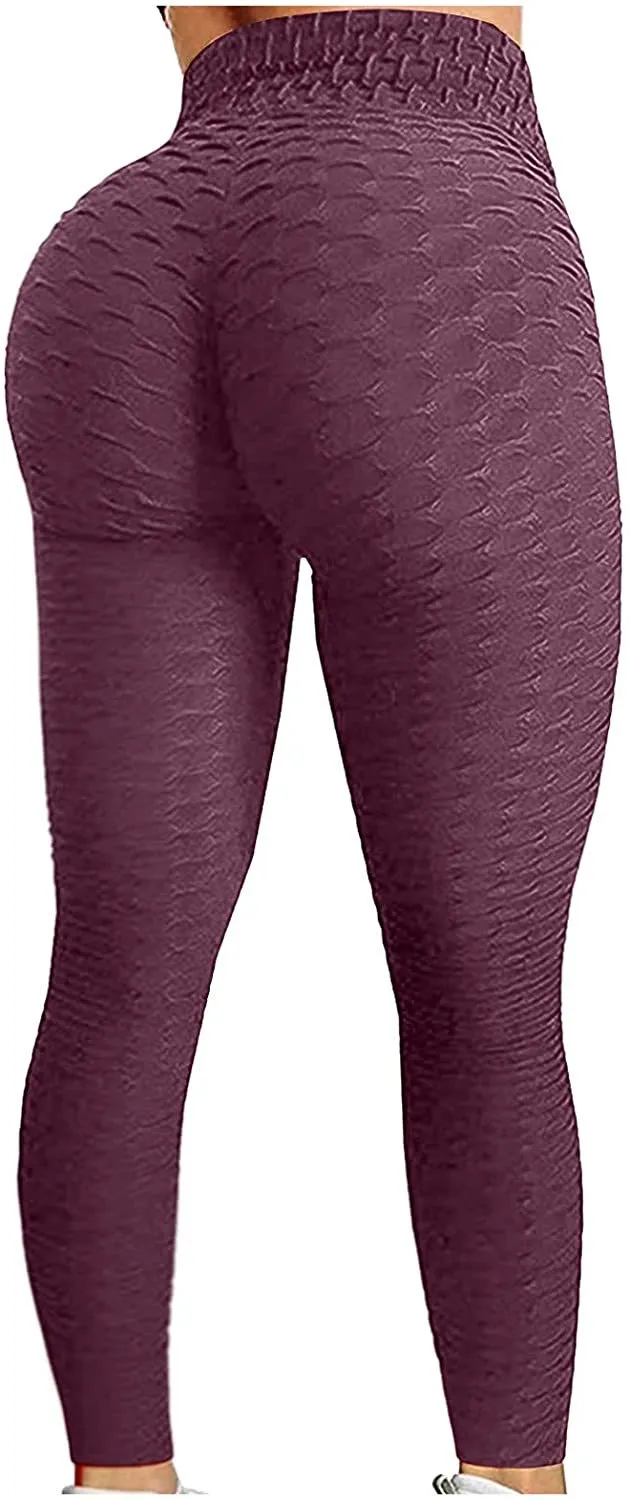 TIK Tok Leggings for Women Butt Lift High Waisted Yoga Pants Butt Lifting