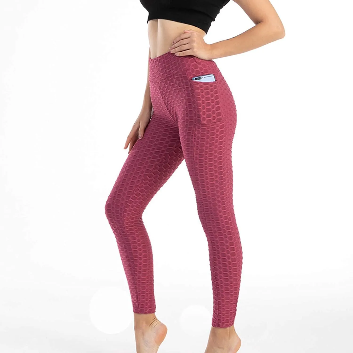 TIK Tok Leggings for Women Butt Lift High Waisted Yoga Pants Butt Lifting