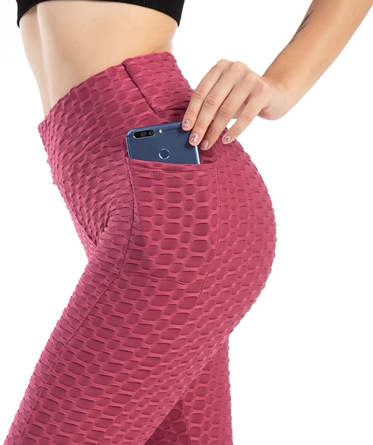 TIK Tok Leggings for Women Butt Lift High Waisted Yoga Pants Butt Lifting