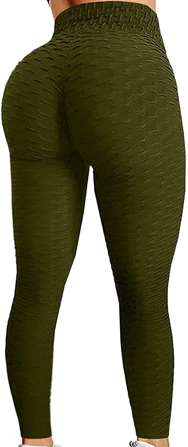 TIK Tok Leggings for Women Butt Lift High Waisted Yoga Pants Butt Lifting
