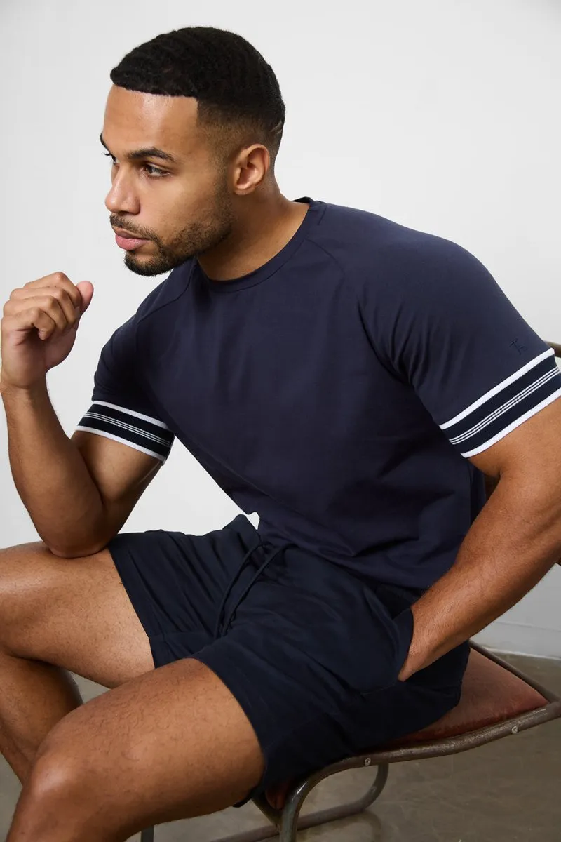 Tipped Fashion Fit T-Shirt in Navy