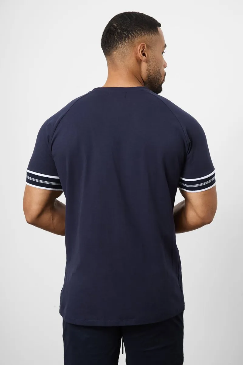 Tipped Fashion Fit T-Shirt in Navy