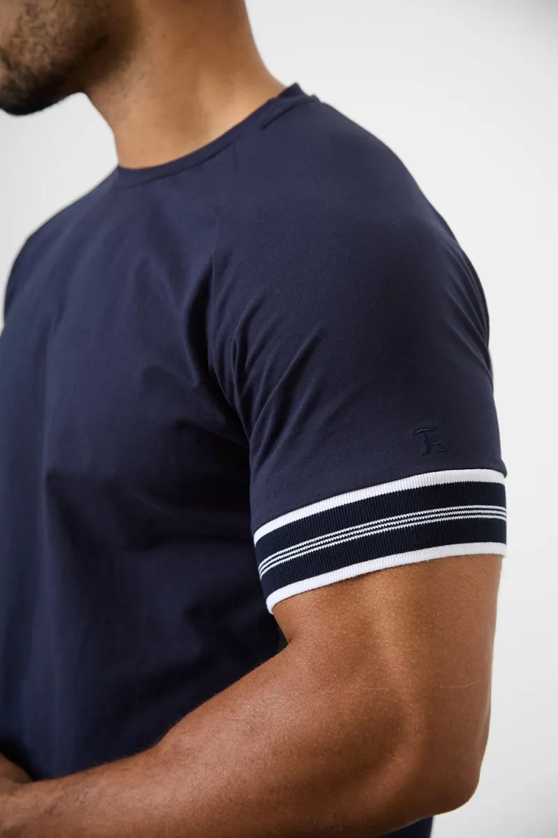 Tipped Fashion Fit T-Shirt in Navy