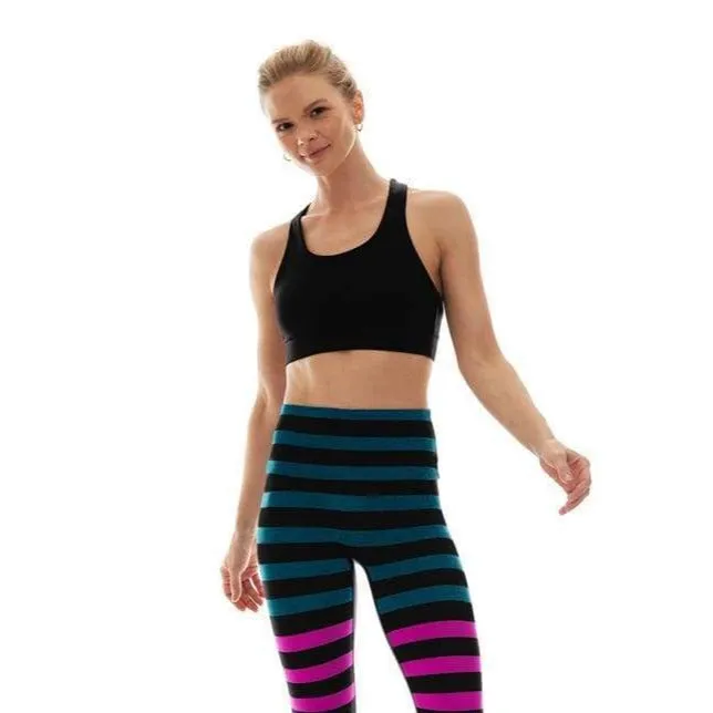 Triple Loop Sports Bra- Black