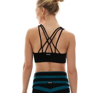 Triple Loop Sports Bra- Black
